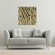 image 2 of Golden Zebra (Canvas Print) 61 x 61 x 4cm