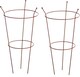 image 1 of Garden Gear Pre-Rust Corten Peony Plant Frame Large x | Orange | 2