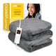 image 1 of Cosi Home Faux Fur Electric Heated Throw - Grey