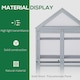 image 3 of Outsunny 80x47x138cm Wood Cold Frame Greenhouse for Plants PC Board Orange