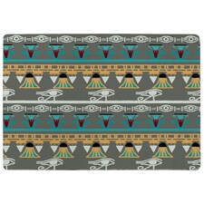 Tribal art, Egyptian vintage ethnic silhouettes (Rug) Multi | Small: 60x110cm