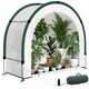 image 1 of Outsunny Foldable Small Greenhouse, Mini Greenhouse with PE Base, Green | Green | Green