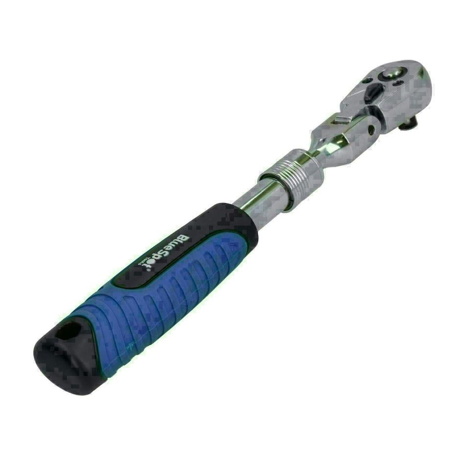 image 1 of 3/8in Drive Telescopic Flexi Head Ratchet 72 Teeth Quick Release 250 - 350mm