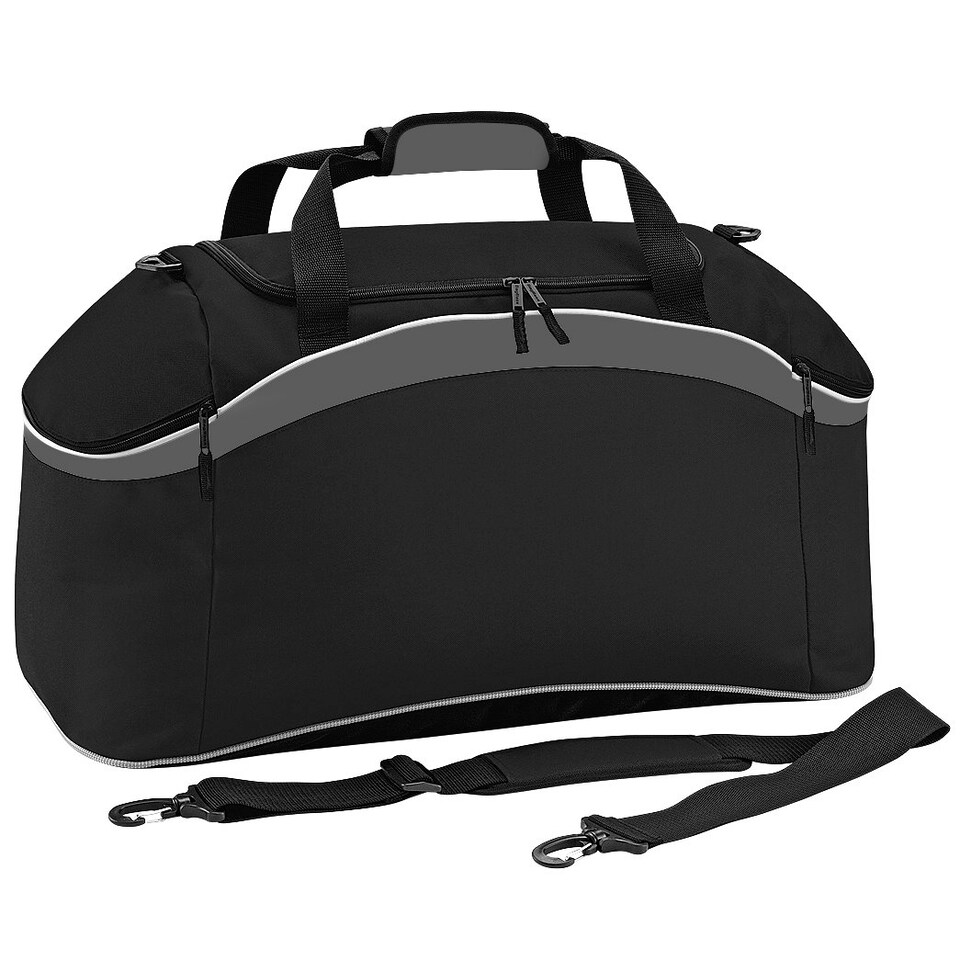 image 1 of BagBase Teamwear Sport Holdall / Duffle Bag (54 Litres) - Black/ Graphite Grey/ White - One Size