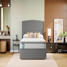 Sealy Blakemere Geltex Enhance 1800 Pocket Pillow Top Mattress Superking | White | Super King | 1