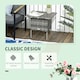image 3 of Outsunny PE Rattan Outdoor Coffee Table, Modern Rattan Side Table, Mixed Grey