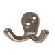 image 1 of Hammer & Tongs Double Coat Hook - W50mm x H35mm - Raw | Grey | Raw | One Size