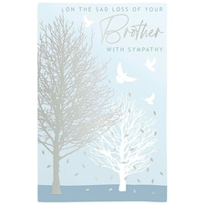 Words 'n' Wishes Traditional On The Sad Loss of Your Brother With Deepest Sympathy Card Death of Brother Card