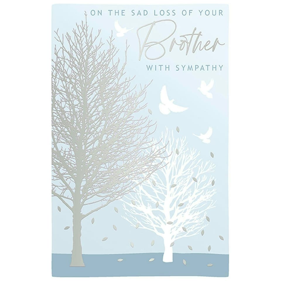 Words 'n' Wishes Traditional On The Sad Loss of Your Brother With Deepest Sympathy Card Death of Brother Card