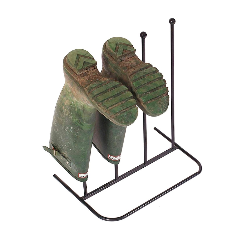 image 1 of Neo Steel Black Powder Coated Boot Rack - Holds 2 Pairs