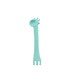image 2 of Kikka Boo Silicone Spoon With Fork Giraffe Blue