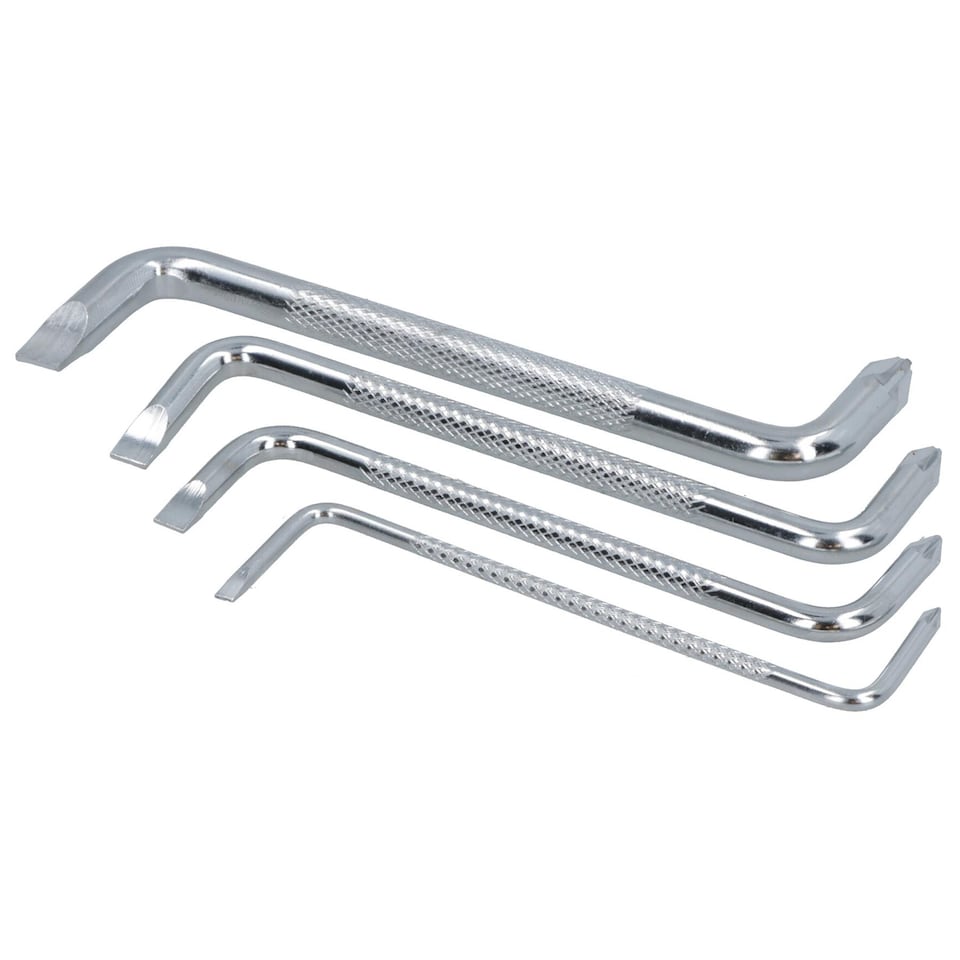 image 1 of 4pc Offset Angle Screwdriver Set Cranked Bent Handle TE266