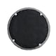 image 3 of Living and Home Round Velvet Dressing Table Ottoman - Grey