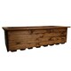 image 1 of Hand Made 108cm x 41cm Rustic Wooden Large Garden Trough / Flower Bed Planter