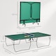 image 5 of SPORTNOW 9FT Folding Table Tennis Table with 8 Wheels, Indoors, Green