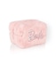 image 1 of Barbie Womens Fluffy Makeup Bag | Ladies All Over Fur with Embroidered Logo in Pink | Classic Logo Zip Cosmetic Storage Bag Doll Apparel Container with Ample Storage | Movie Film Toy Merchandise Gift | Pink | Pink