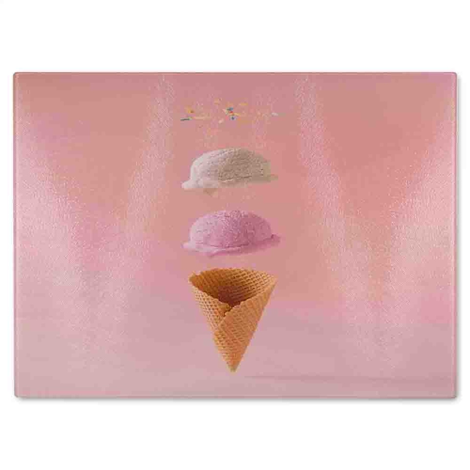 image 1 of Ice Cream Glass Chopping Board | Multi