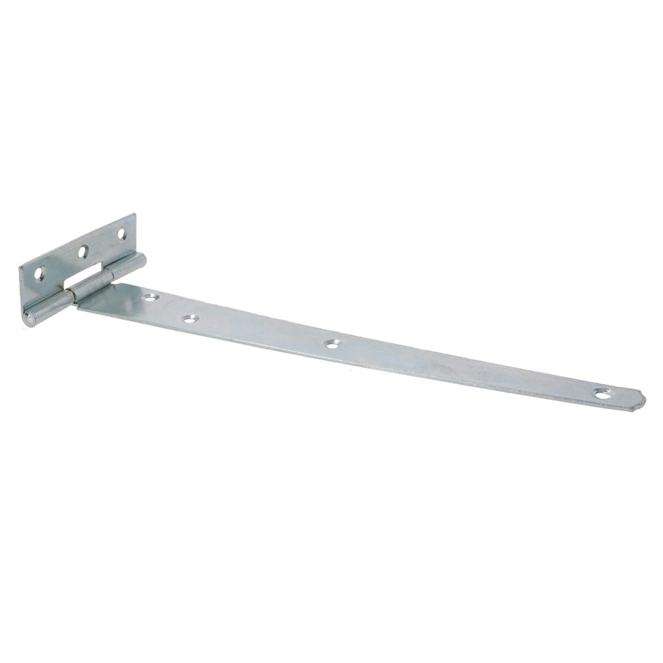 image 1 of 10in / 250mm Heavy Duty T Tee Hinges For Shed + Garden Gates Zinc Plated 6pc Silver
