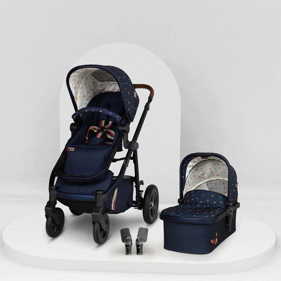 image 1 of Cosatto Wow 3 Pram and Pushchair Carrycot and Reversible Seat, All Terrain Travel System