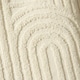 image 3 of OHS Jacquard Arches Textured 100% Cotton 500GSM Absorbent Hand Towel, 50x80cm - Cream