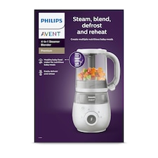 Philips Avent SCF883/02 Premium 4-in-1 Baby Food Steamer and Blender