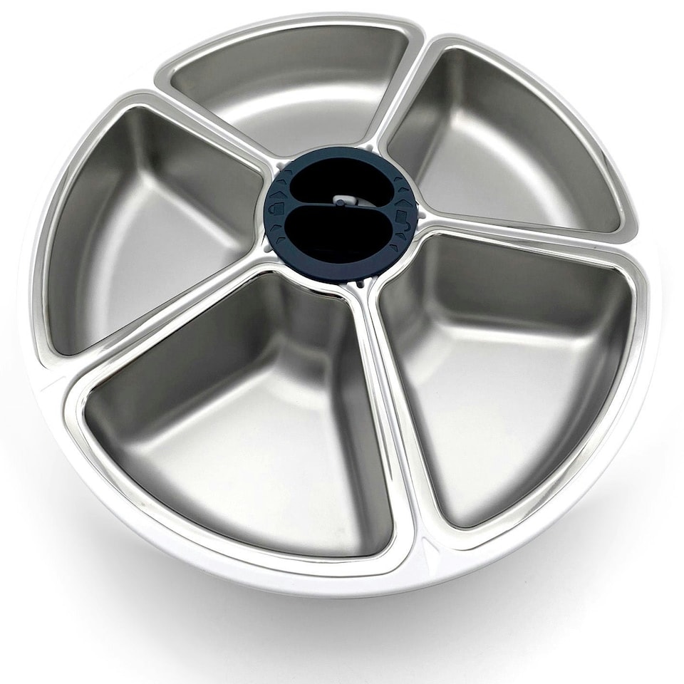 image 1 of Cat Mate Stainless Steel Bowl Inserts x 5 for C500 (Model 365) Five-meal Automatic Pet Feeders Silver