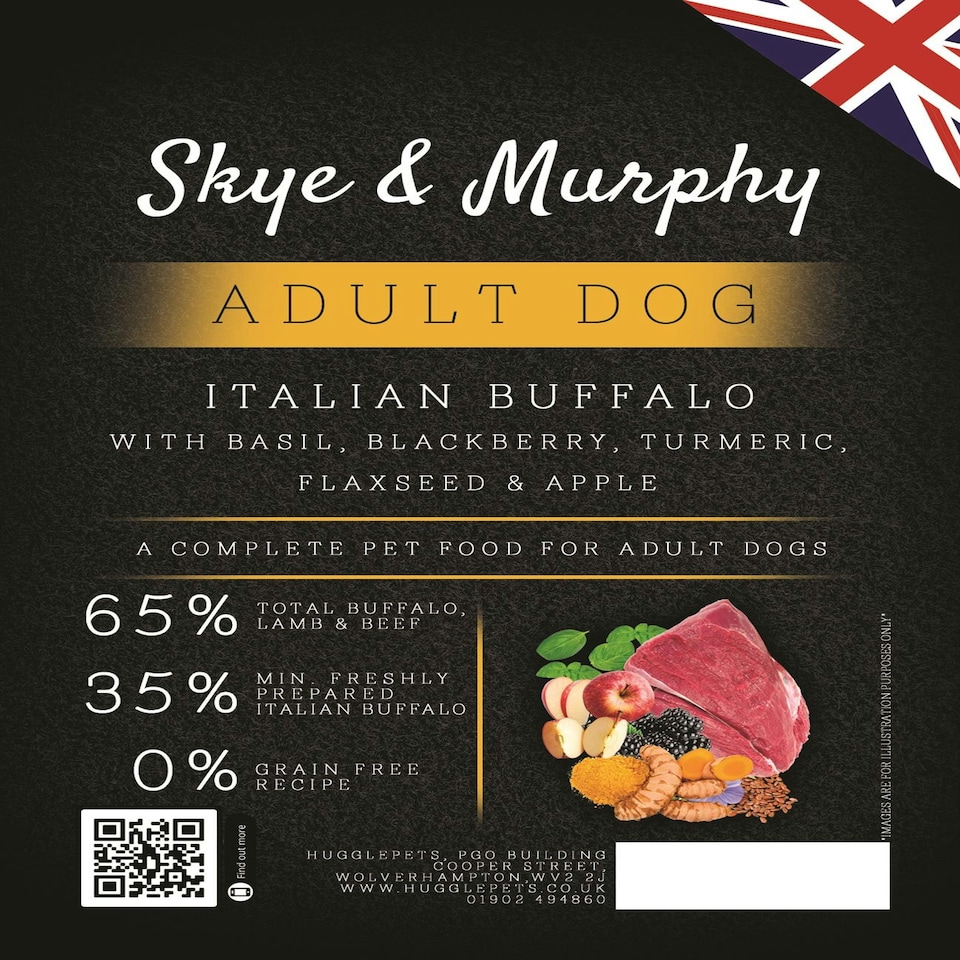image 1 of Skye & Murphy Superfood 65 Italian Buffalo Adult Dog - 12kg