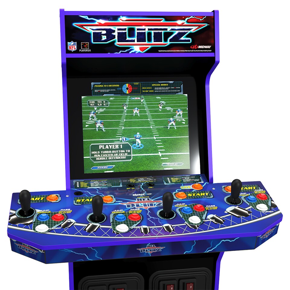 image 1 of Arcade 1Up - NFL Blitz 3-in-1 Wifi Enabled Arcade Machine | Multi | XL