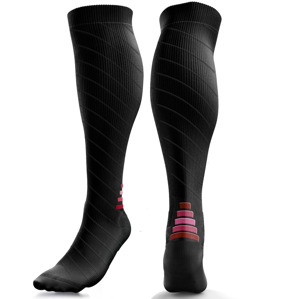 image 1 of aZengear Compression Socks for Women & Men (20-30 mmHg), Knee-High Flight Socks