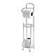 image 2 of Showerdrape Wire Stainless Steel Chrome Toilet Roll Holder & Spare Paper Holder | Silver | 1
