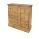 image 1 of Core Products Cotswold, 3+3 Drawer Wide Chest H77.3cm x W116.3cm x D40.5cm Brown