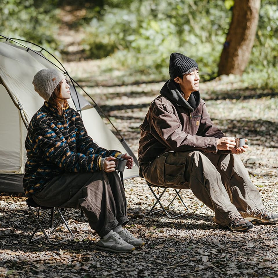 Ultralight Outside Folding Stool | Black | Black - Tesco Groceries