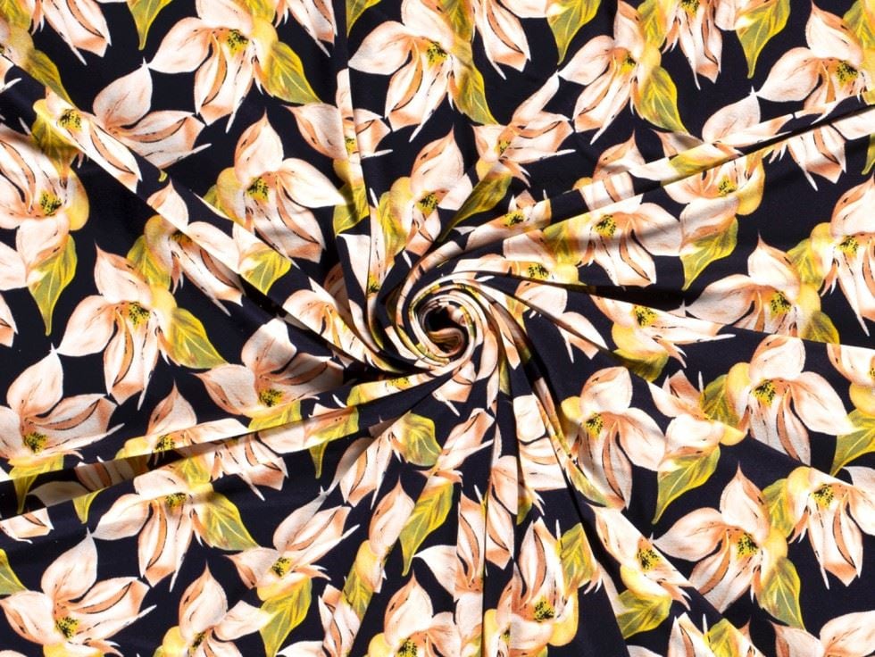 Navy Viscose Jersey Stretch Knit Fabric for Dressmaking, 150cm / 59" Wide - per metre