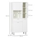 image 3 of HOMCOM Freestanding Kitchen Storage Unit w/ Cupboards, Cabinets