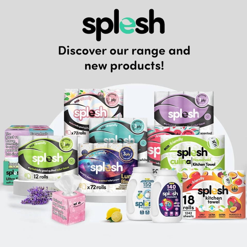 image 1 of Splesh Toilet Roll Signature Scented 72 Rolls|Quilted 3-Ply Soft Toilet Paper