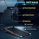 image 4 of HOMCOM Electric Folding Treadmill with Wheels, Safety Button and LED Monitor