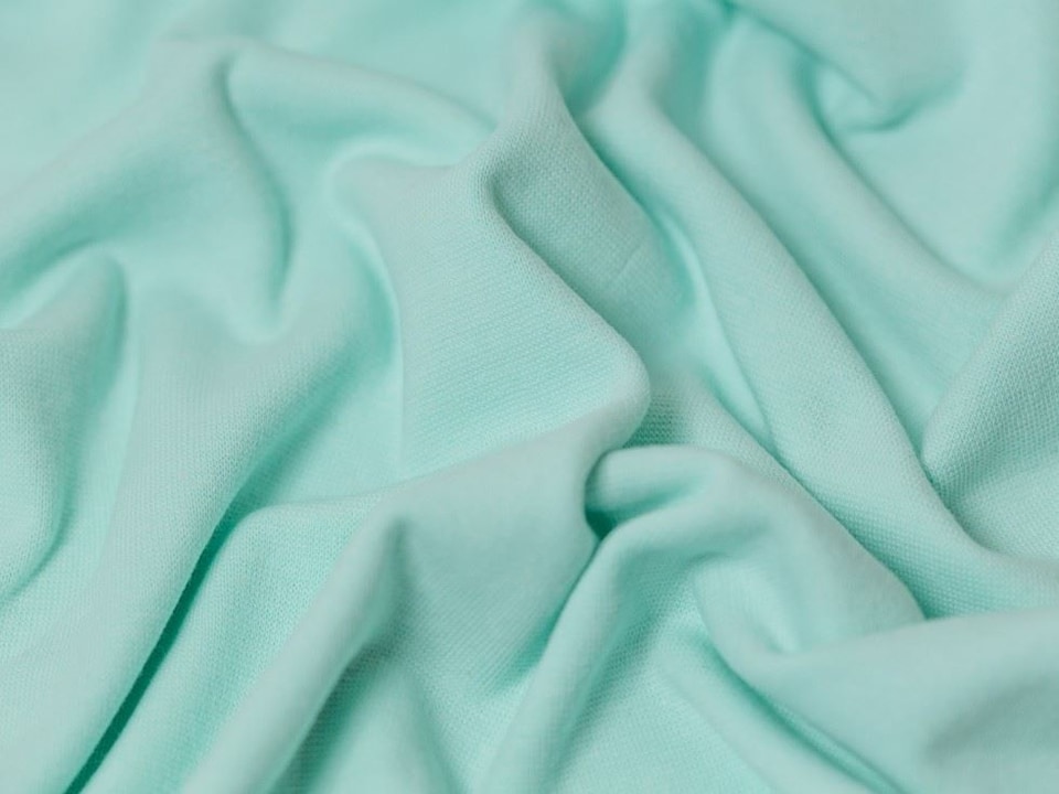 Minerva Core Range Green Tubular Ribbing Stretch Knit Fabric for Dressmaking, 70cm / 27" Wide - per metre