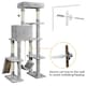 image 6 of Yaheetech Large Cat Tower with Hammock Scratching Posts Light Grey