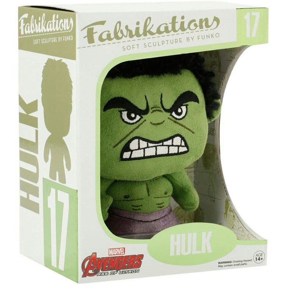 image 1 of Funko Fabrikations Avengers Age Of Ultron Hulk Character Plush Toy - Green/Black/Lilac - One Size