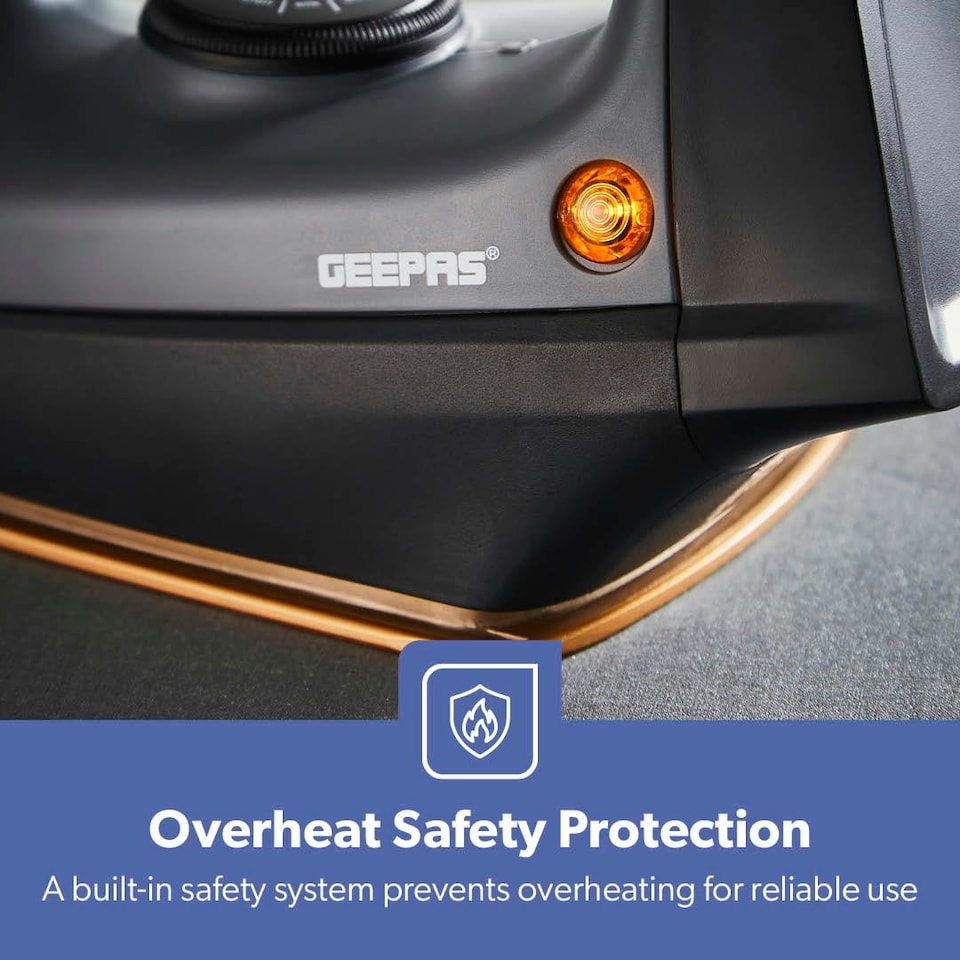 image 1 of GEEPAS Dry Iron|1200W Grey