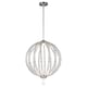 image 1 of Oberlin LED 2 Light Medium Spherical Ceiling Pendant Satin Nickel