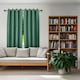 image 6 of Emerald Green Linen Blackout Eyelet Curtains - 46x54 Inch Drop - Pair | Green | One Size