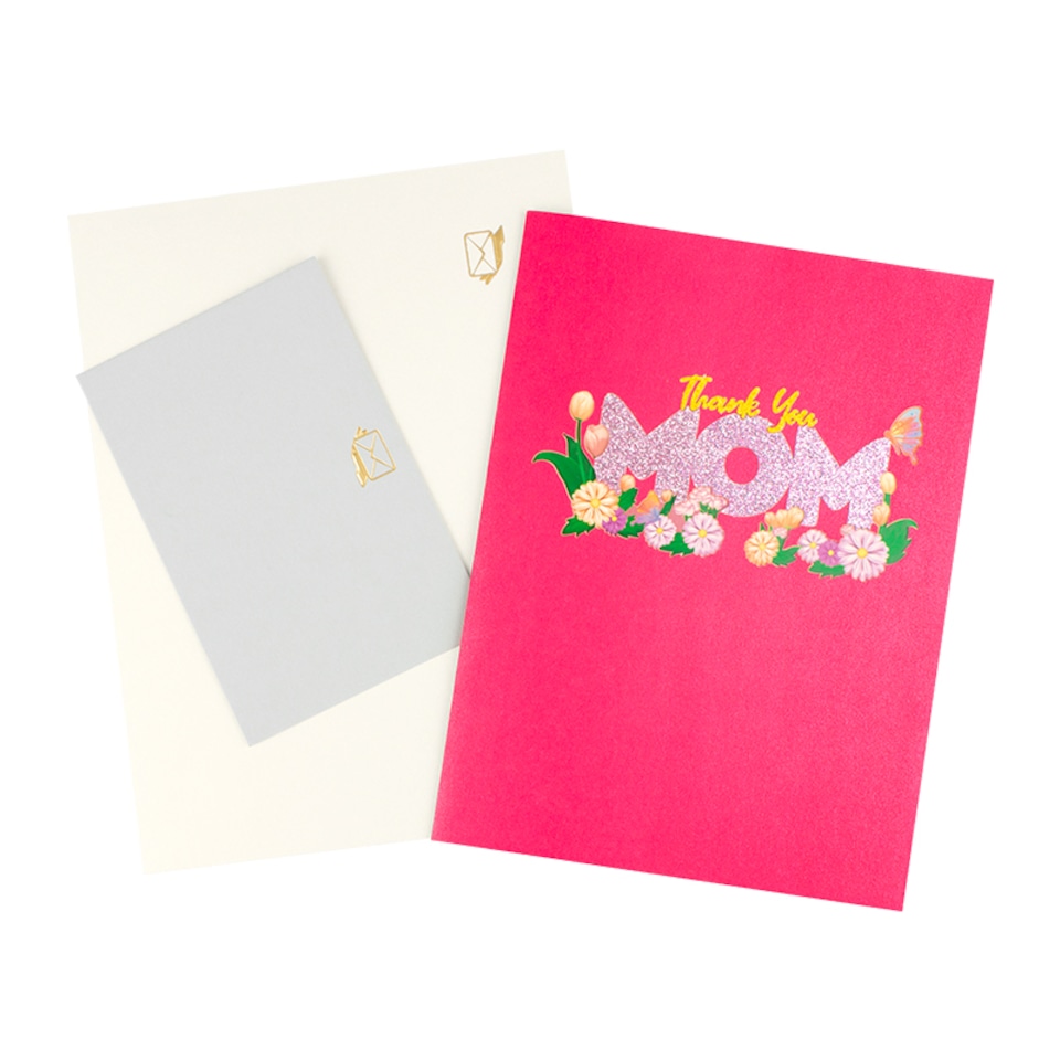 image 1 of MOM in Bloom Sparkle & Petals 3D Pop Up Mother’s Day Card