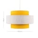 image 5 of ValueLights Weaver Yellow Ceiling Pendant Shade & Bulb | Yellow