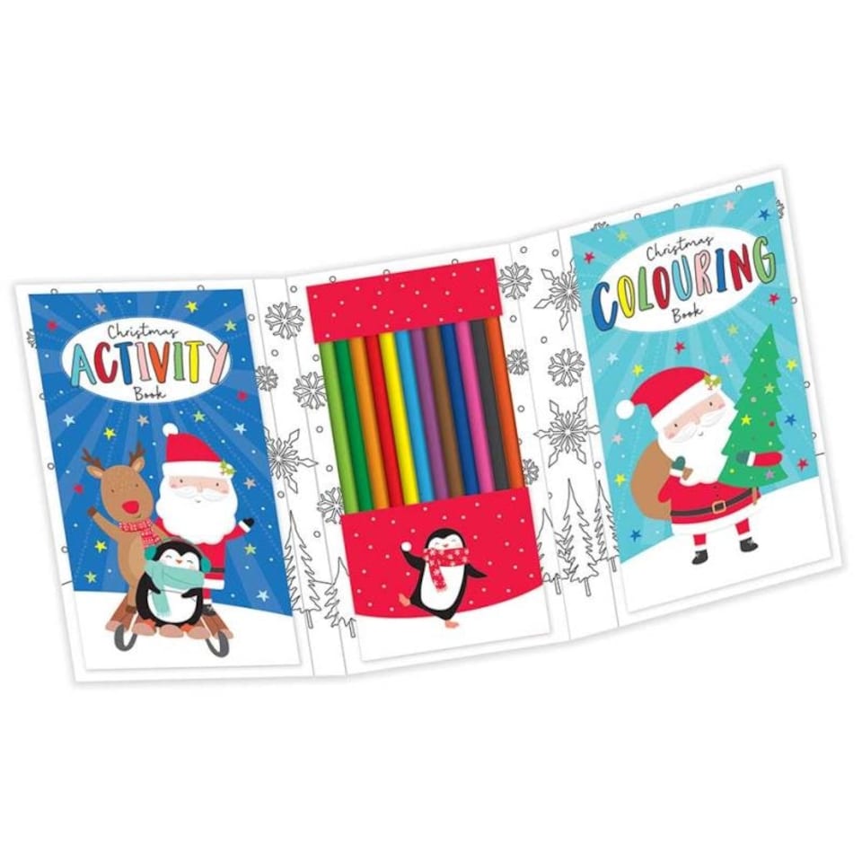 image 1 of Foldable Christmas Activity Travel Set