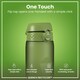 image 3 of Leak Proof 1 Litre Water Bottle, BPA Free, 1000ml (32oz) | Green | Khaki Green | 1L