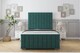 image 1 of Sloomy California Emerald Plush Bed Frame With 50" Upholstered Headboard 5' King