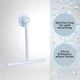 image 2 of Showerdrape Rocco White Bathroom Shower Squeegee | White | 1