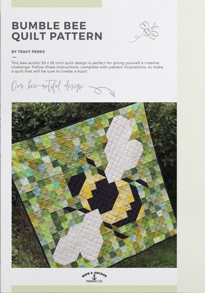 Rope and Anchor Trading Quilting Pattern Bumble Bee, Quilts - Intermediate