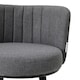 image 3 of Living and Home Linen Upholstered Bar Stool x2 - Grey